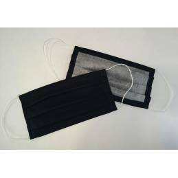 Maseczka tkaninowa dwuwarstwowa granat